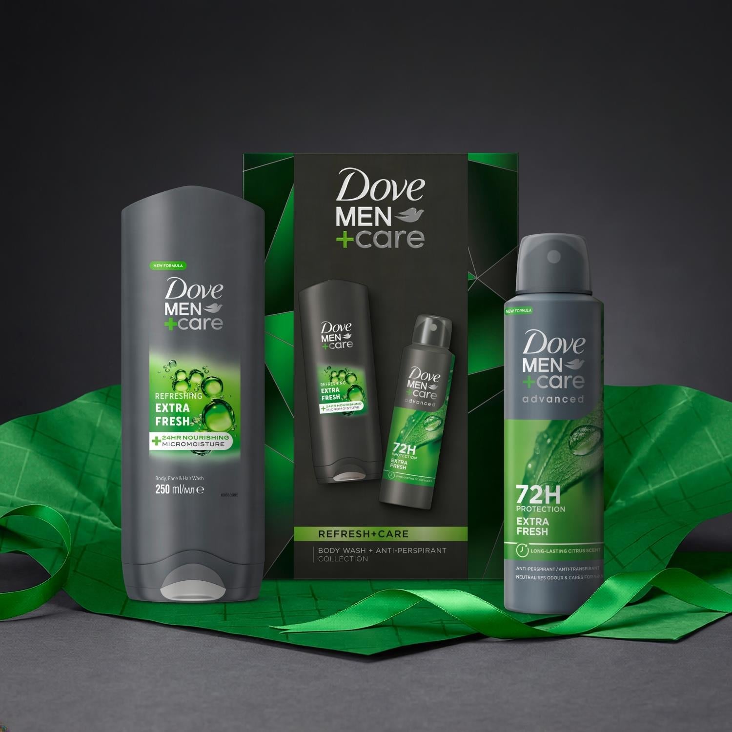 Refresh And Care Duo Gift Set For Him, Body Wash And Deodorant | Set of 3