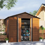 Outsunny Garden Shed, Tool Storage Sliding Door