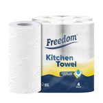 Freedom Rhino Kitchen Paper 24 Rolls + White 3-ply Toilet Tissues 18 Rolls