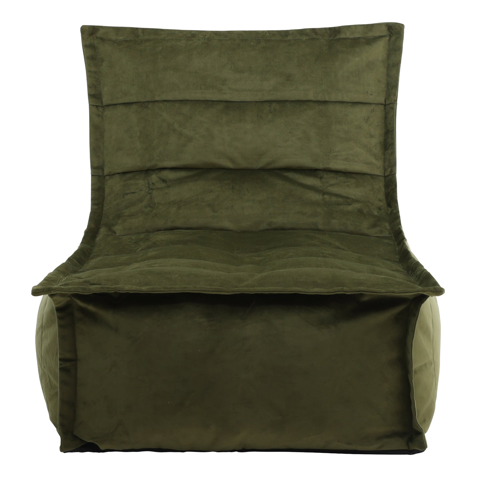 Dolce Velvet Bean Bag Lounger | Olive