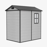 4x6 Ft Outdoor Garden Plastic Storage Shed | Black