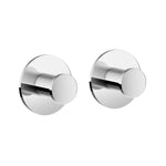 Stainless Steel Towel Hooks Self Adhesive Wall Mounted | Pair | Polished Chrome