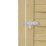 90cm W X 180cm H Lattice Top Wooden Garden Gate With Door Latch