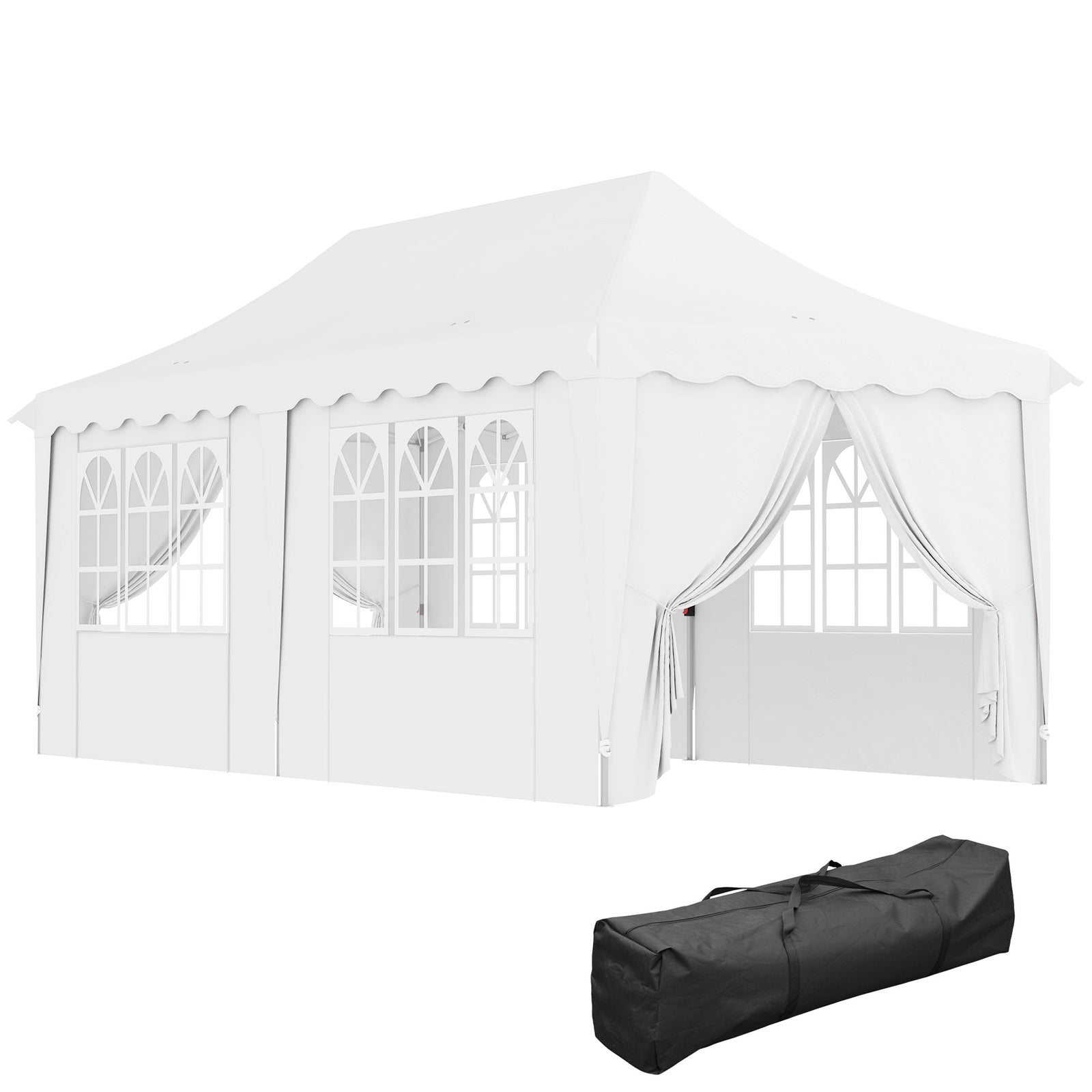 3x6m Pop Up Gazebo With Sides, Bag, Upf50+