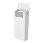 25l/32l Plastic Rubbish Bin With Top And Side Opening | Large | White