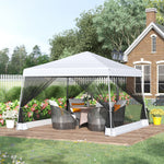 3 X3 X2.6m Folding Pop-up Garden Gazebo W/mosquito Netting