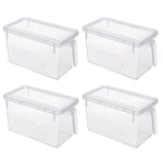 4pcs Clear Refrigerator Food Storage Container