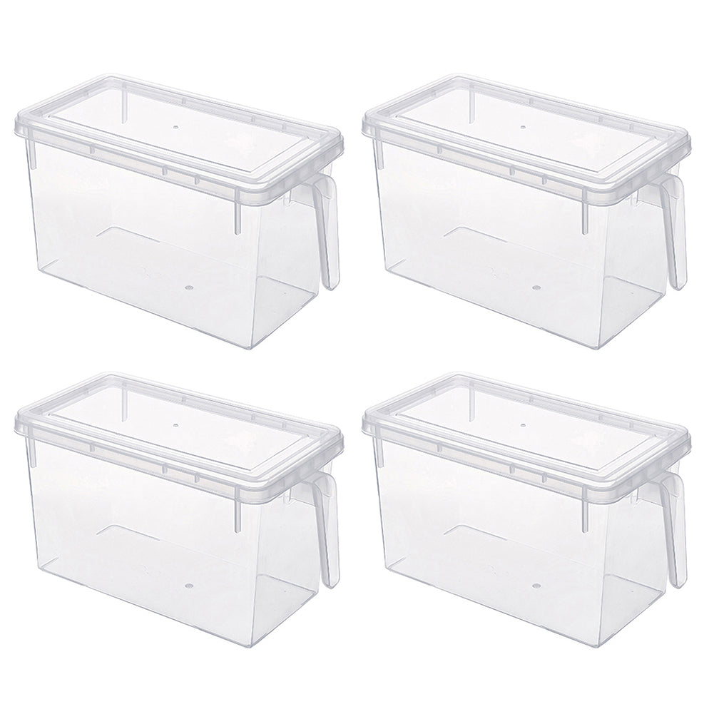 4pcs Clear Refrigerator Food Storage Container