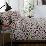 Cherry Baby Printed Cotton Rich 200 Thread Count Duvet Cover Set | Double | Multi Colour