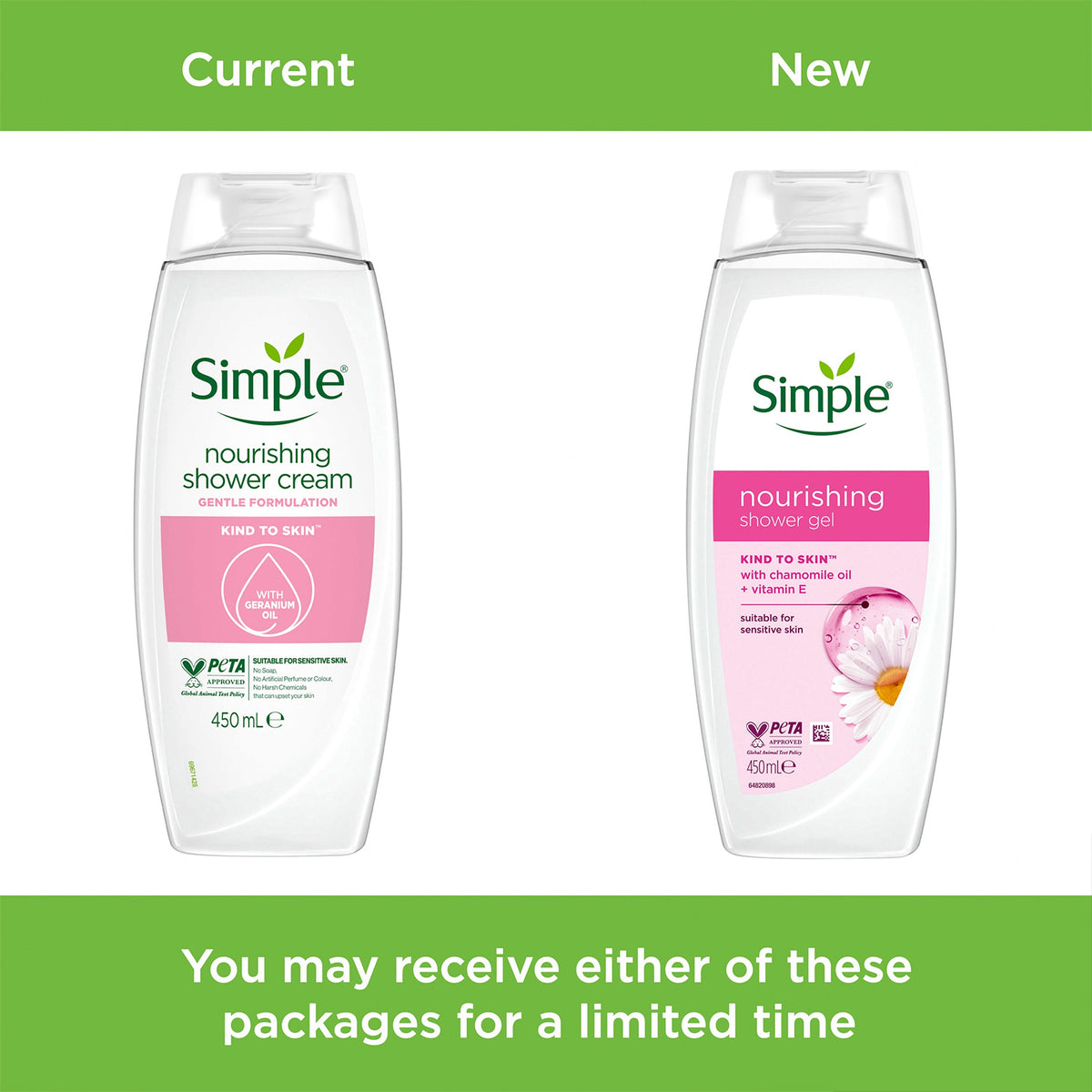 Kind To Skin Nourishing Shower Cream With Gentle Formulation 450ml, 3 Pk | Set of 3