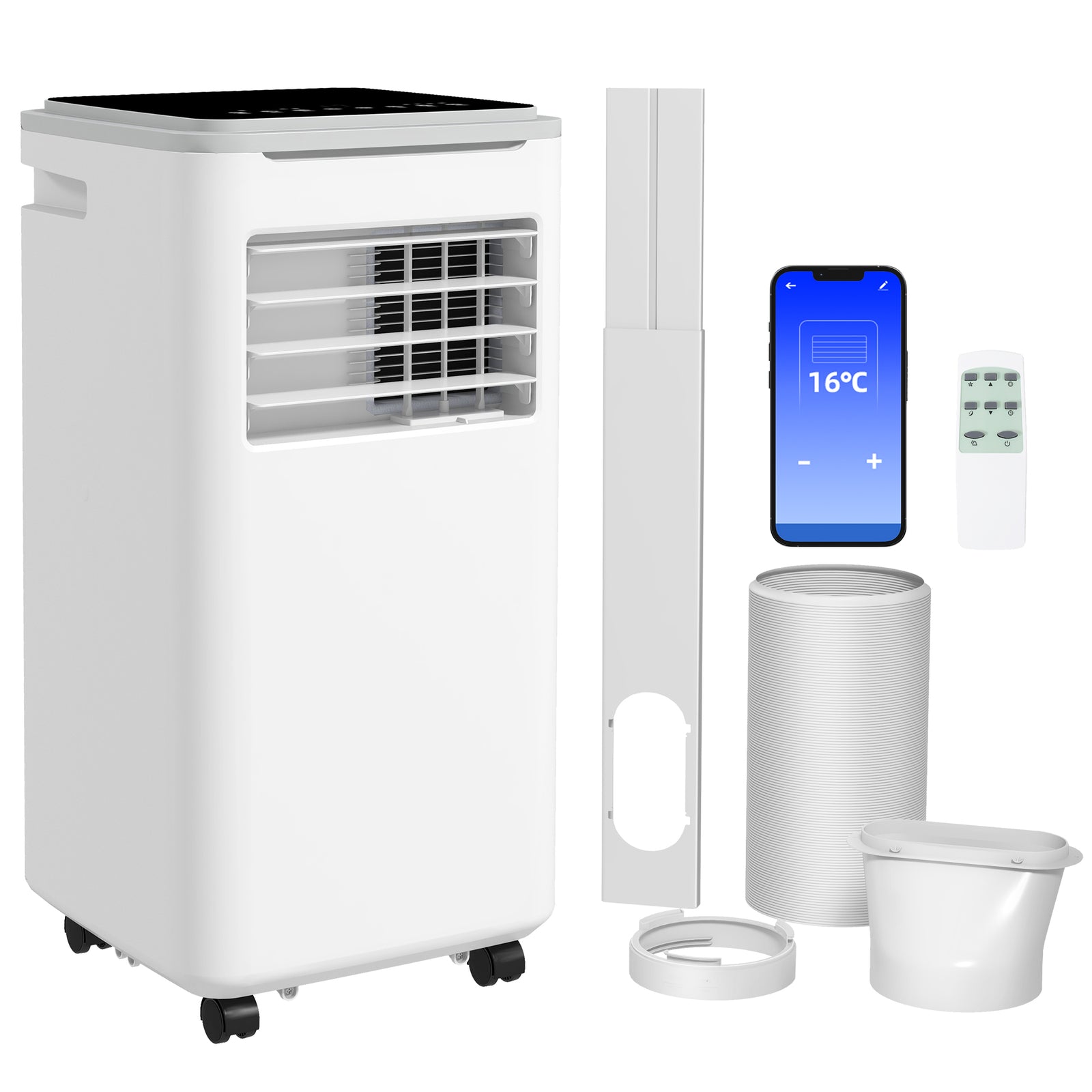 9000 Btu Portable Air Conditioner Unit With Wifi Smart App