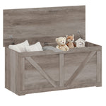 Storage Trunk For Living Room, With Safety Hinges, 100cm | Grey