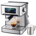 HOMCOM Espresso Machine, 20-bar, 1.6 L Tank, Led Touch, Black