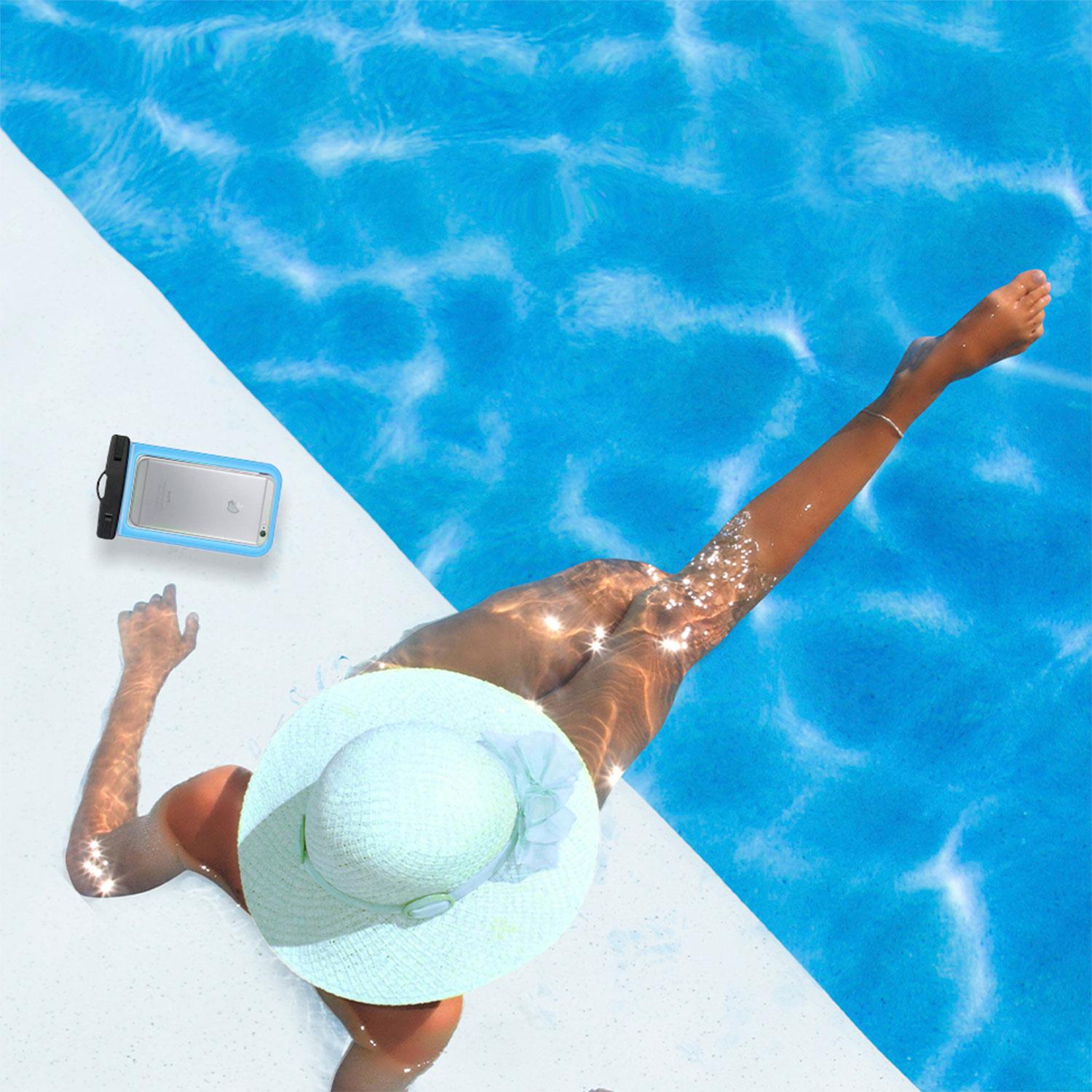 Waterproof Phone Pouch Dry Bag Compatible With Up To 5.5inch Screen | Blue