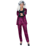 80s Pink Zebra Suit Costume, Unisex | XL