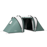 2 Bedroom Camping Tent With Living Area, 3000mm Waterproof | Green