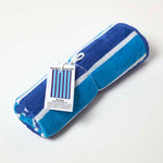 HOMESCAPES Blue Stripe 100% Recycled Cotton Beach Towel