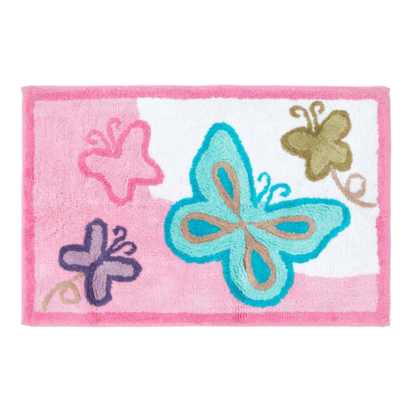 Cotton Tufted Butterfly Children Rug