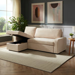 Coeburn Reversible Corner Sofabed With Storage | Cream
