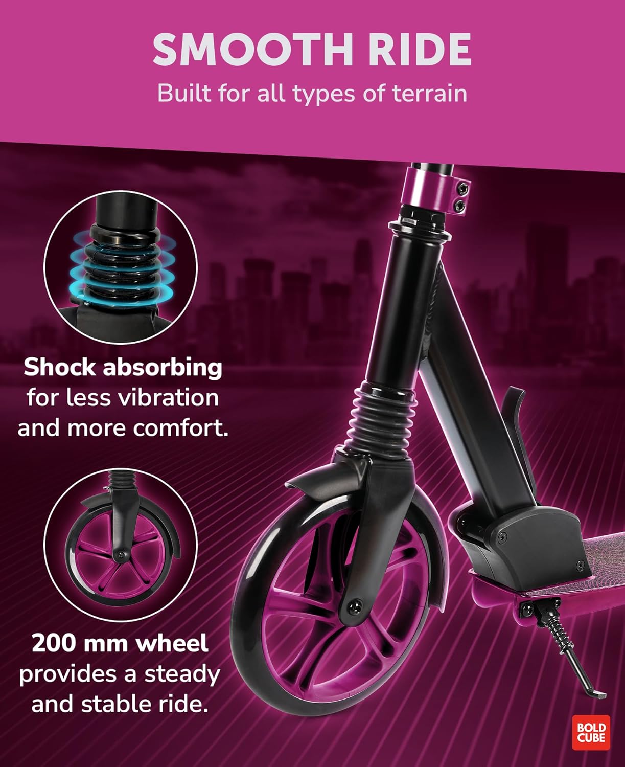 Big 2 Wheel Scooter | Magenta