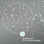 Heavy Duty Round Garden Table Cover - Grey