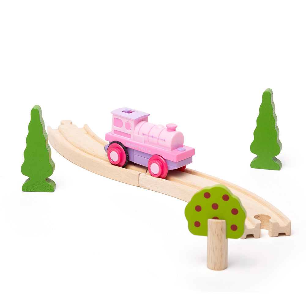 Bigjigs Toys Battery Powered Pink Train Engine