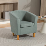 Millie Fabric Accent Chair | Duck Egg