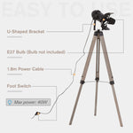 HOMCOM Floor Lamp Non-slip Feet Height Adjustable Camera-shaped