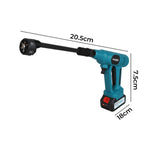Cordless Pressure Washer 50bar/725psi Dual 4000mah  6-in-1 Nozzle Lcd | Blue