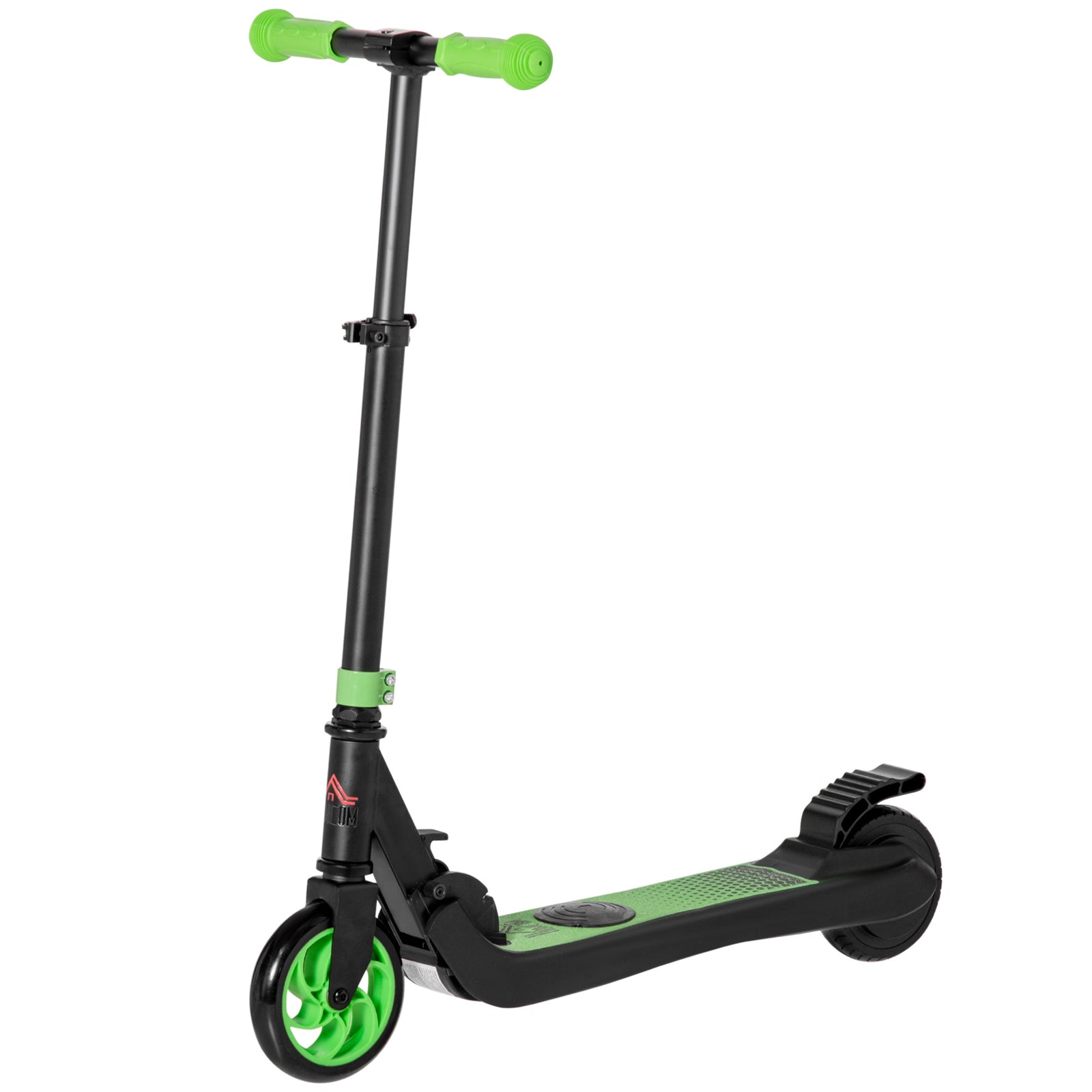 Folding Electric Scooter With Rear Wheel Brake | Green