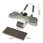 Centra Ab Roller With Auto Rebound Lcd Timer Elbow Knee Support Core Trainer