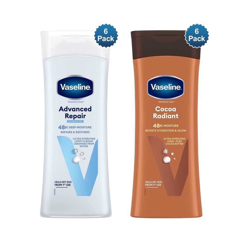 Vaseline Intensive Care Advanced Repair & Cocoa Radiant Lotion 400ml, 12 Pack