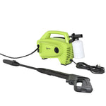 1600w Power Washer 130 Bar Pressure Washer 6m Hose, Nozzle, Green