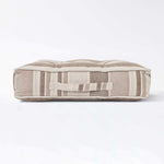 Morocco Striped Cotton Floor Cushion | 40cm x 40cm | Beige