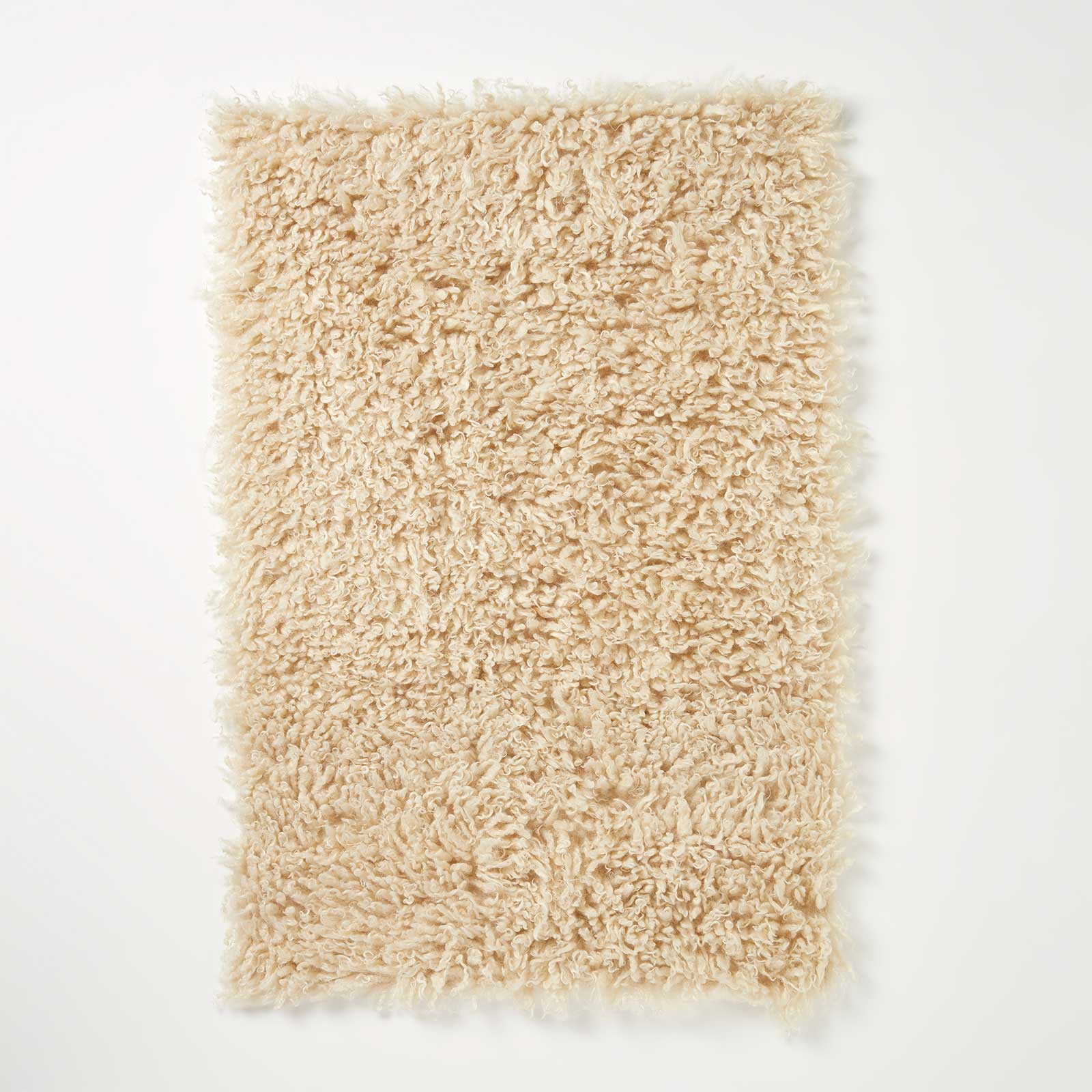Luxury Fluffy Shaggy Rug | 90cm x 60cm | Cream