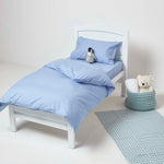Cotton Cot Bed Duvet Cover Set 200 Thread Count | Cot Bed | Blue