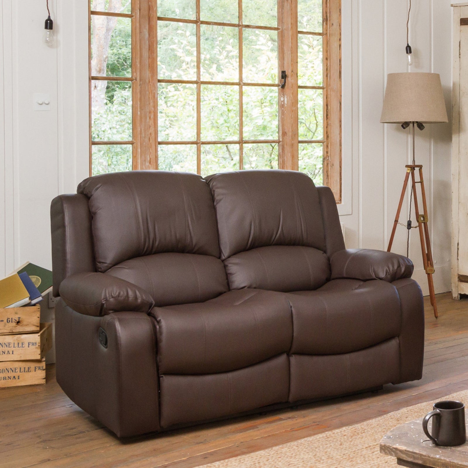 Glendale 2 Seat Manual Recliner Sofa | 2 | Brown
