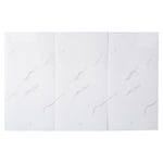 10pcs Peel And Stick White Marble Wall Sticker