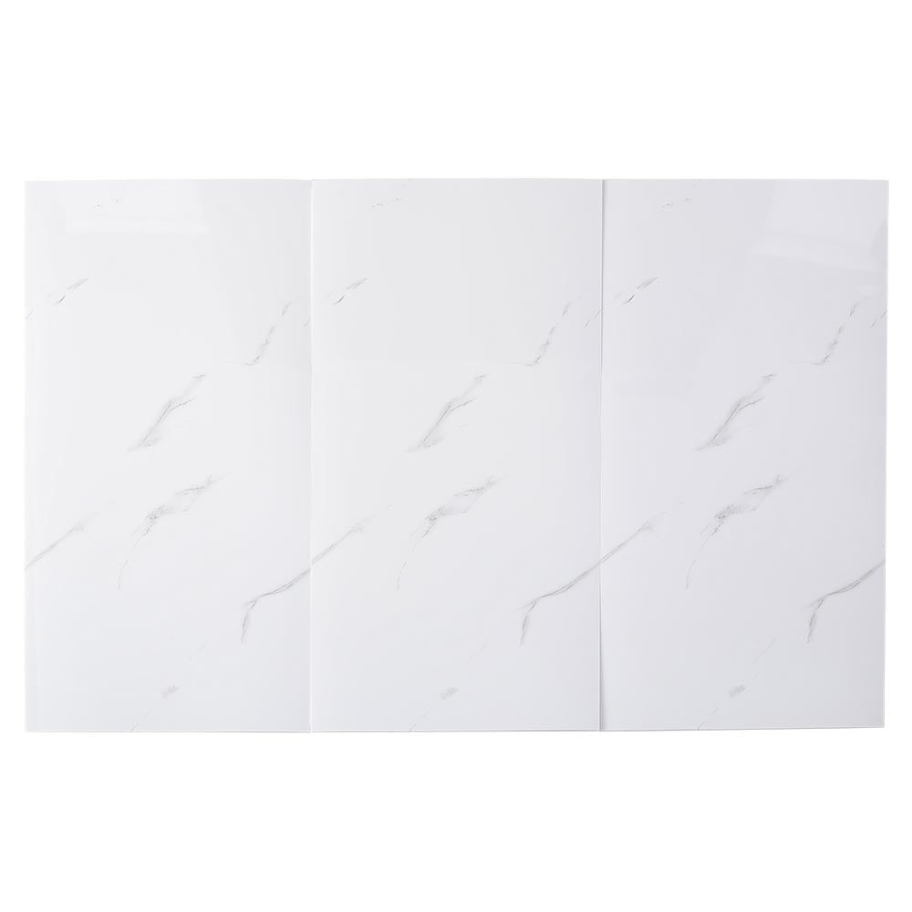 10pcs Peel And Stick White Marble Wall Sticker