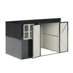 8.5x5.5ft Heavy Duty Outdoor Metal Garden Shed Lockable Weatherproof Storage Shed For Patio Or Backyard