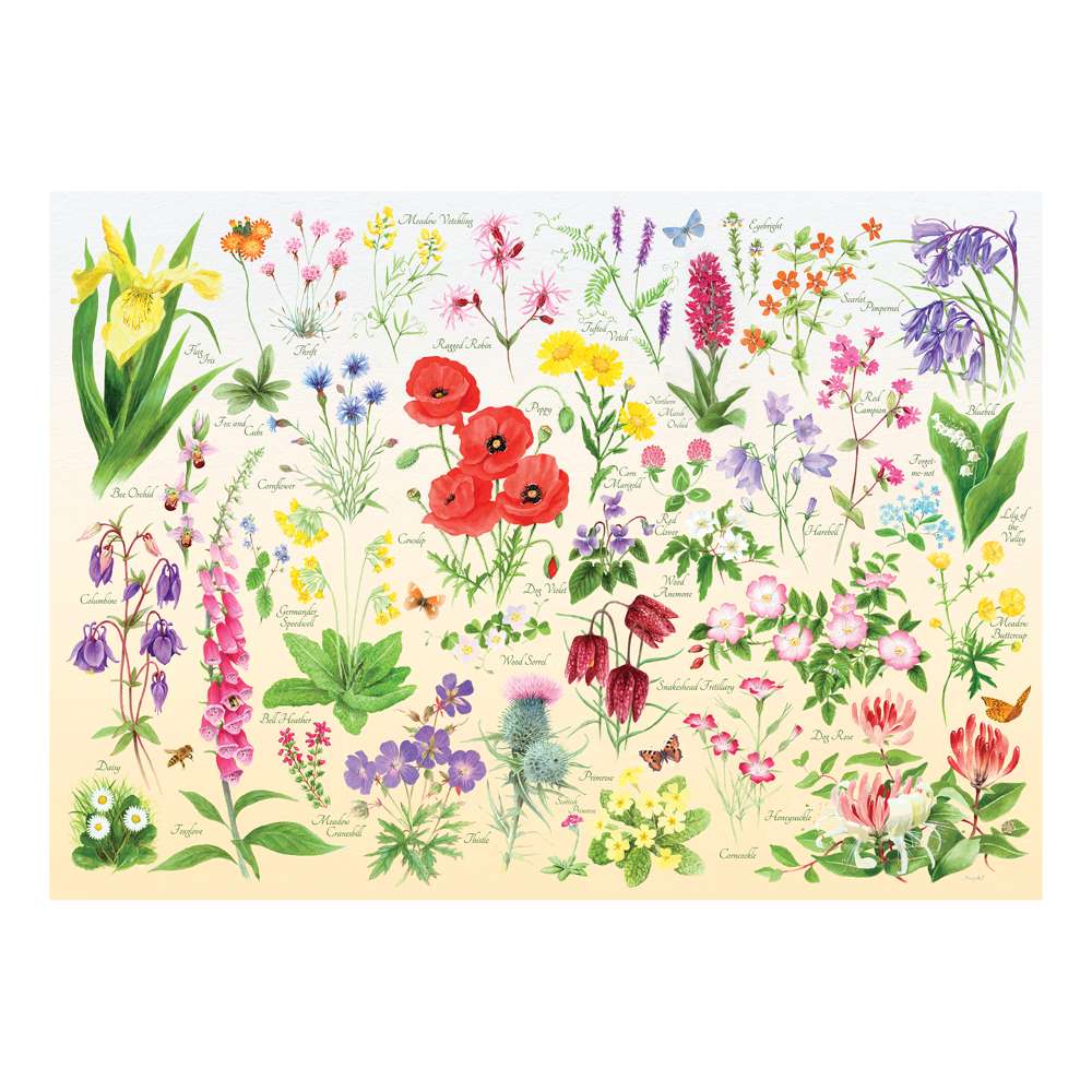 Wildflowers Mini Jigsaw Puzzle Tube - 150 Piece