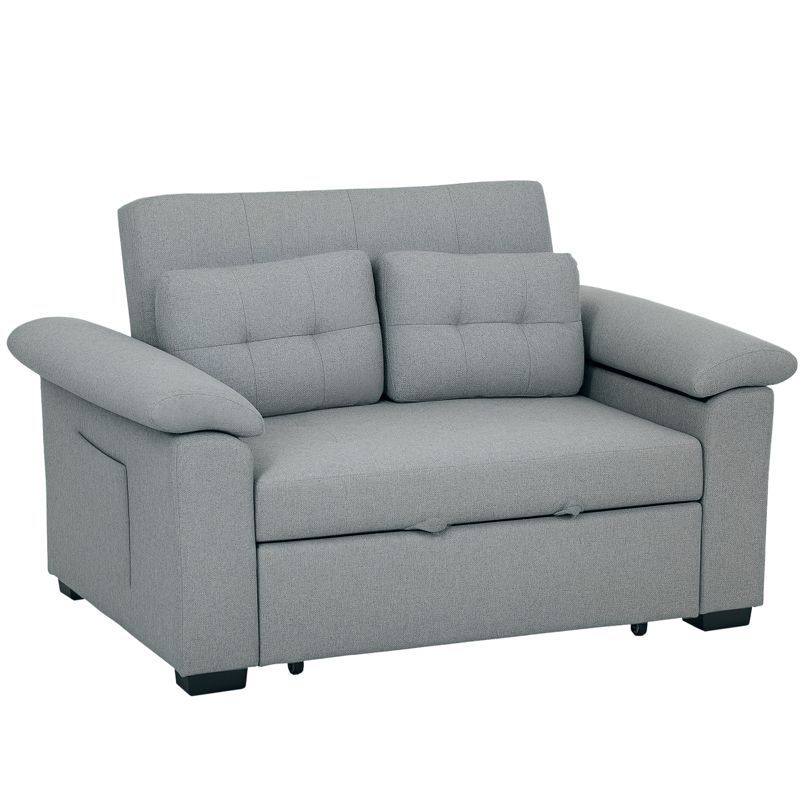 Click Clack Sofa Bed 2 Seater Sofa Bed For Living Room | Light Grey