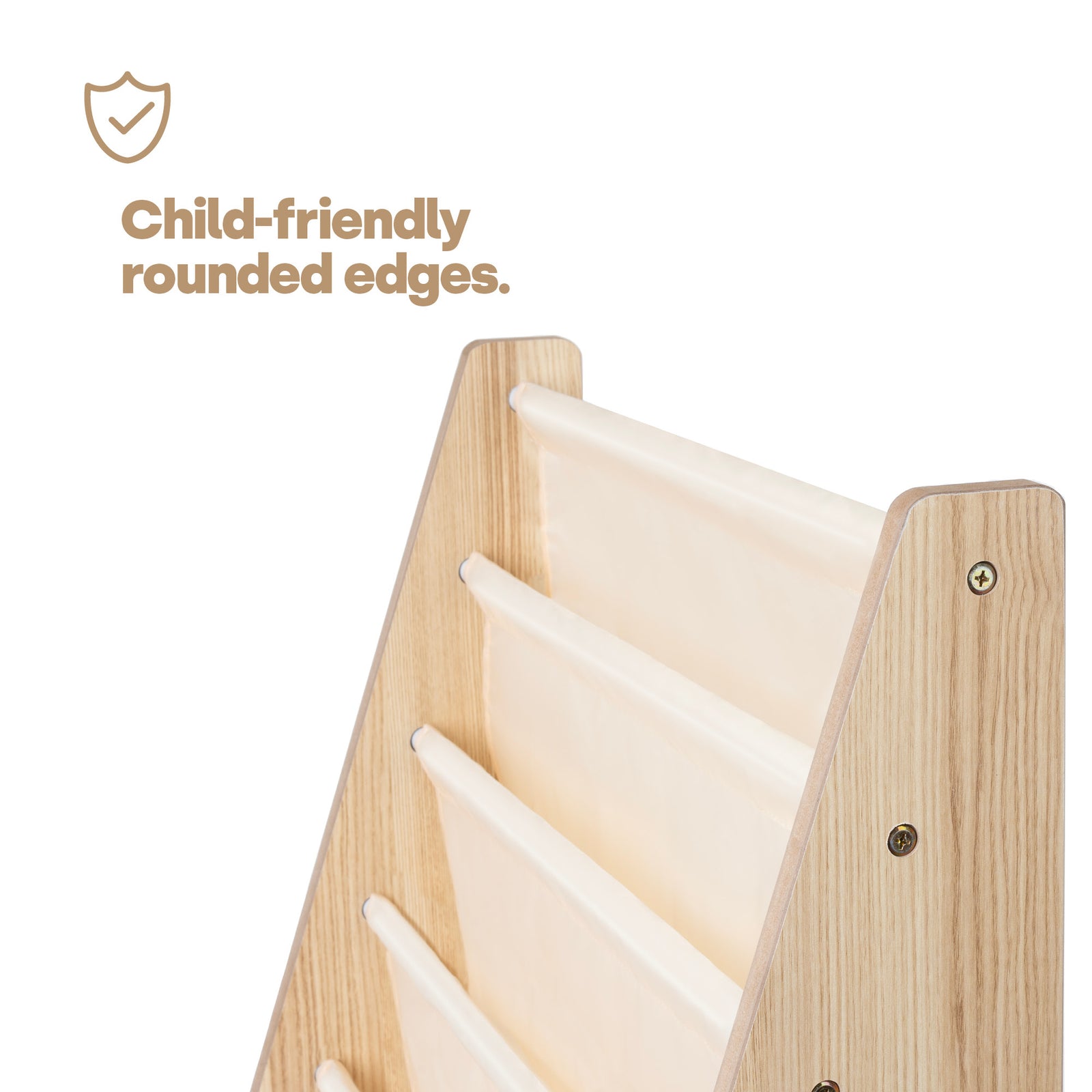 Childrens Bookcase - Cream