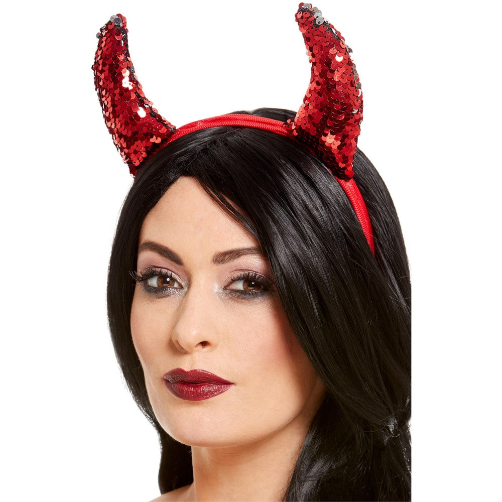 Reversible Sequin Devil Horns