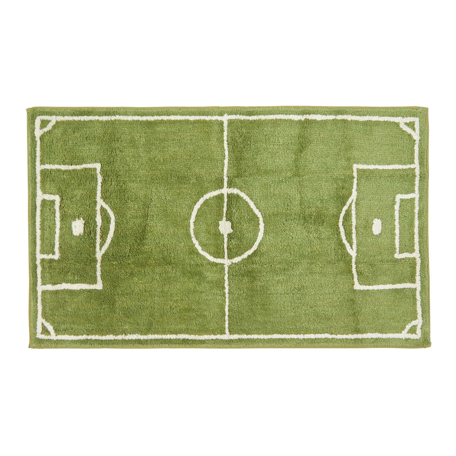 Cotton Tufted Football Pitch Kids Rug