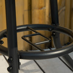 Outdoor Round Dining Table W/ Parasol Hole