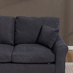 Lewiston Fabric Pull Out Sofabed | Charcoal Grey