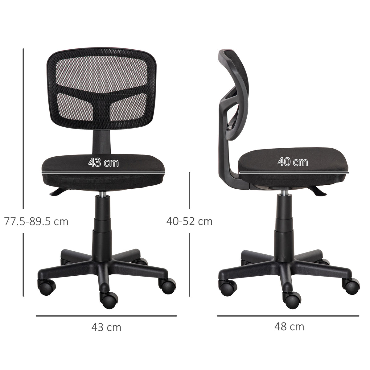 Vinsetto Office Chair, Ergonomic Swivel Mesh