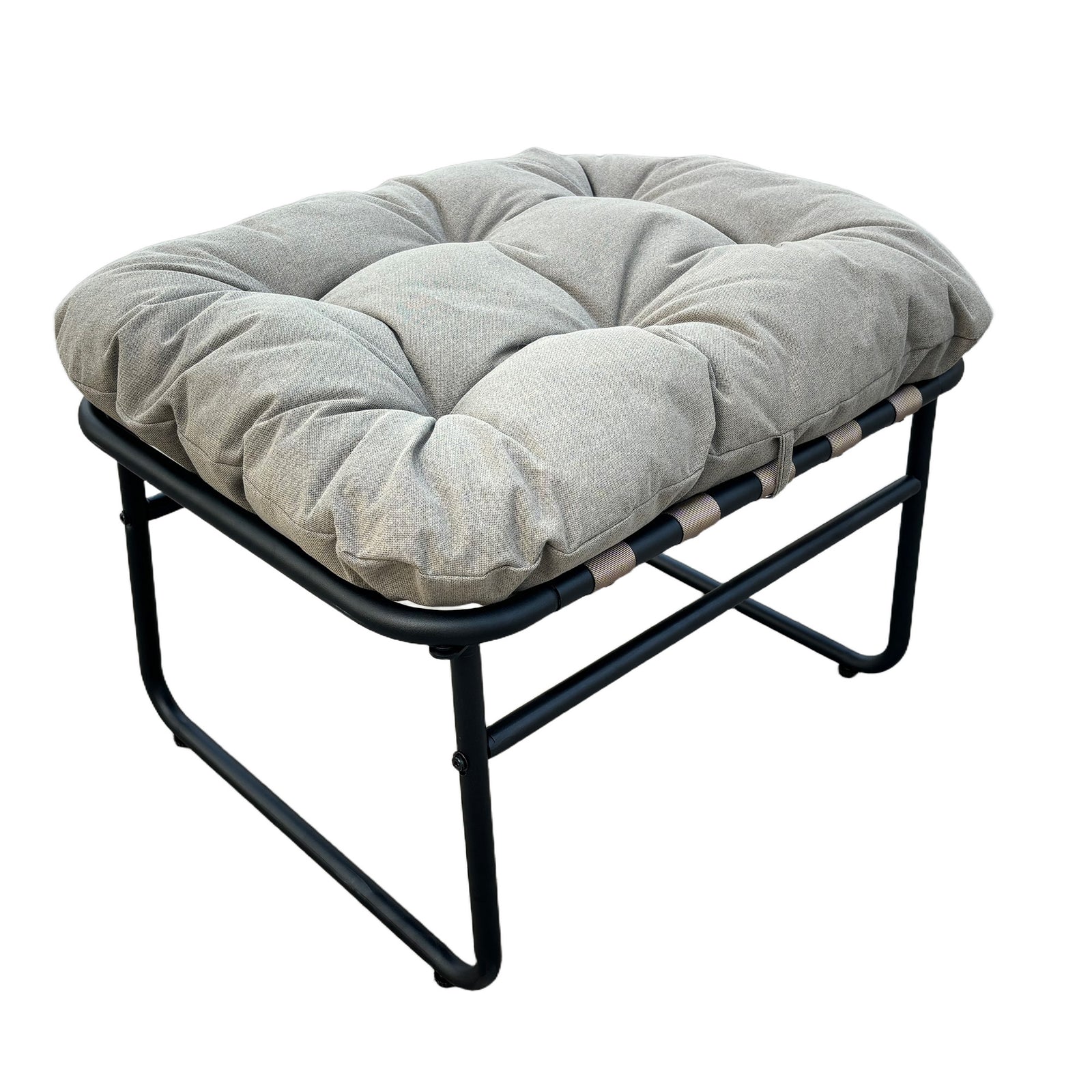 Solace Outdoor Rocking Chair And Stool | One Size | Light Brown