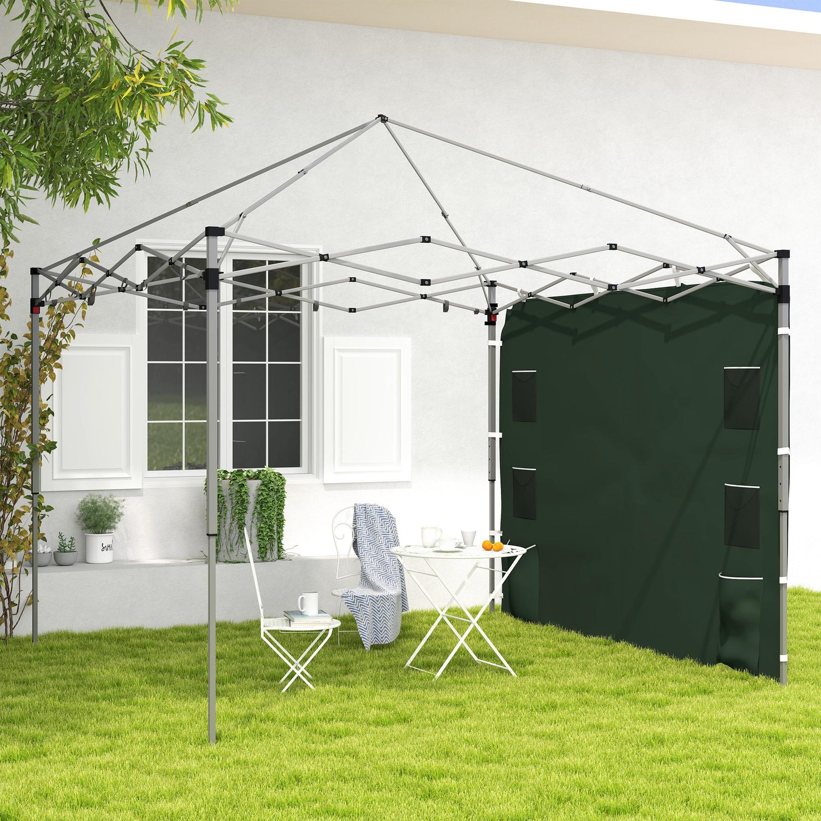 Side Panel For 3x3 M Pop Up Gazebos, 1 Pack Sidewall Only | Green